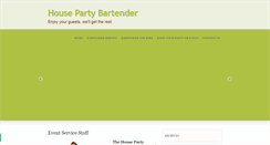 Desktop Screenshot of housepartybartender.com
