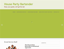 Tablet Screenshot of housepartybartender.com